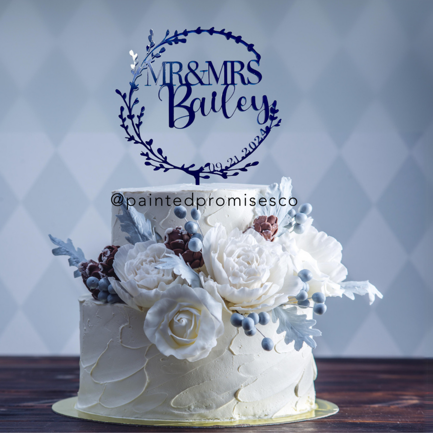 Wedding Cake Topper ~ Acrylic Mr & Mrs. Wedding
