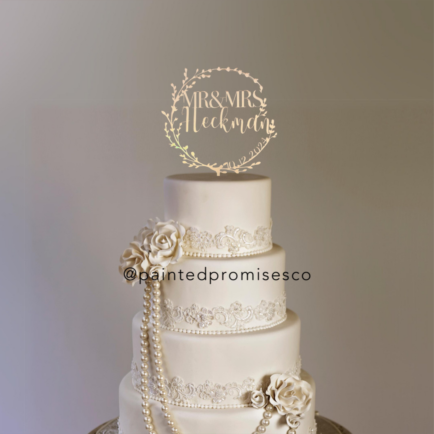Wedding Cake Topper ~ Acrylic Mr & Mrs. Wedding