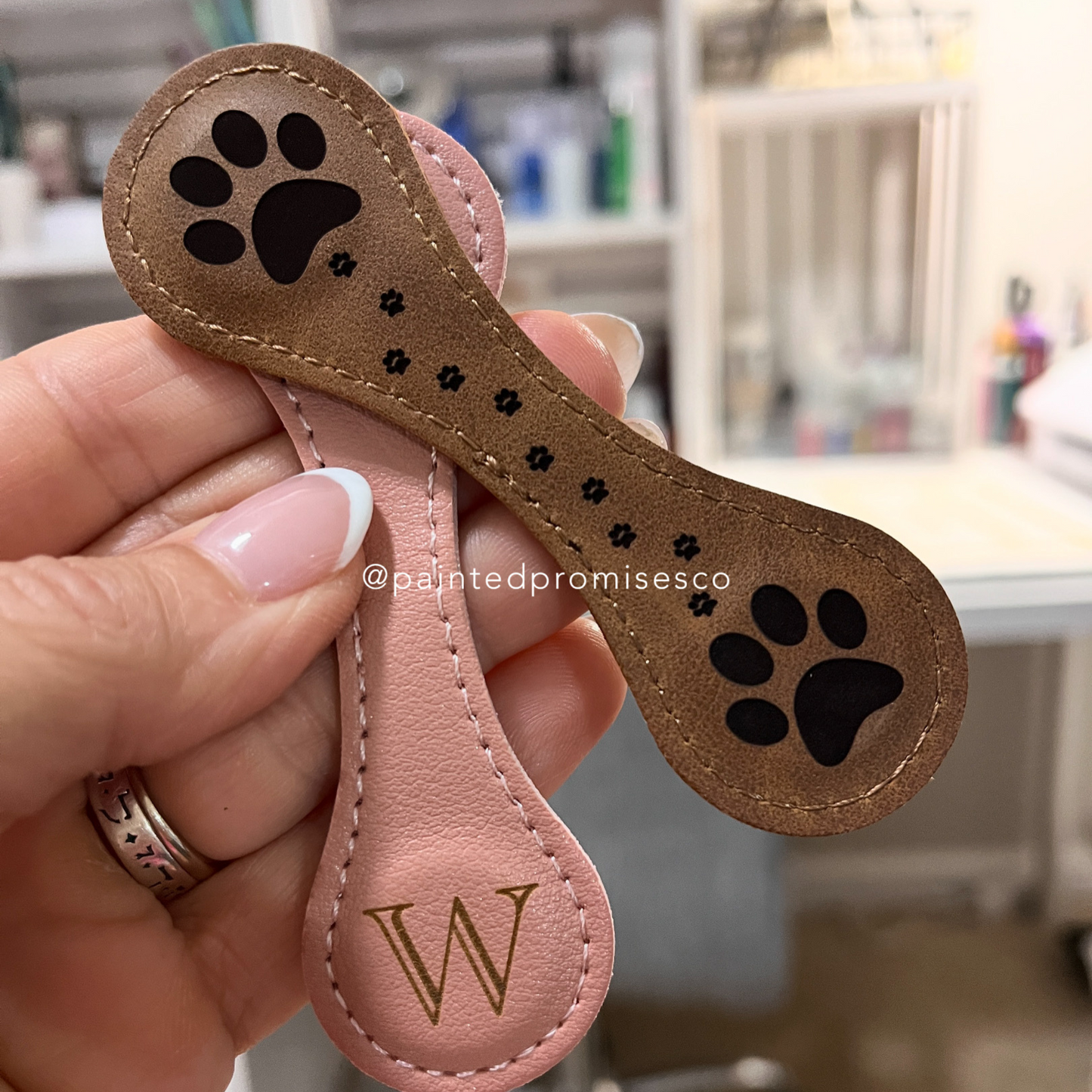 Bookmarks ~ Leather Custom Engraved Magnetic Placeholders