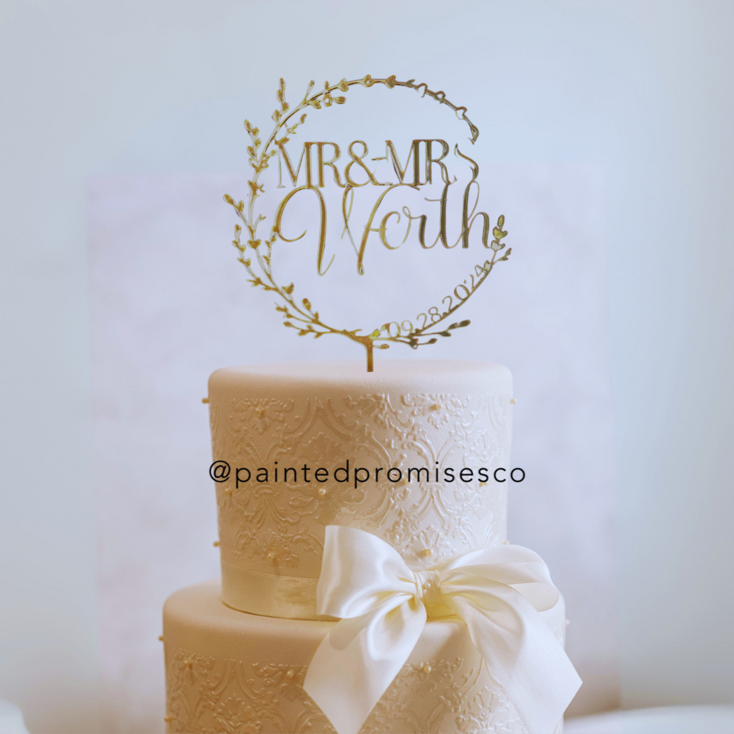 Wedding Cake Topper ~ Acrylic Mr & Mrs. Wedding