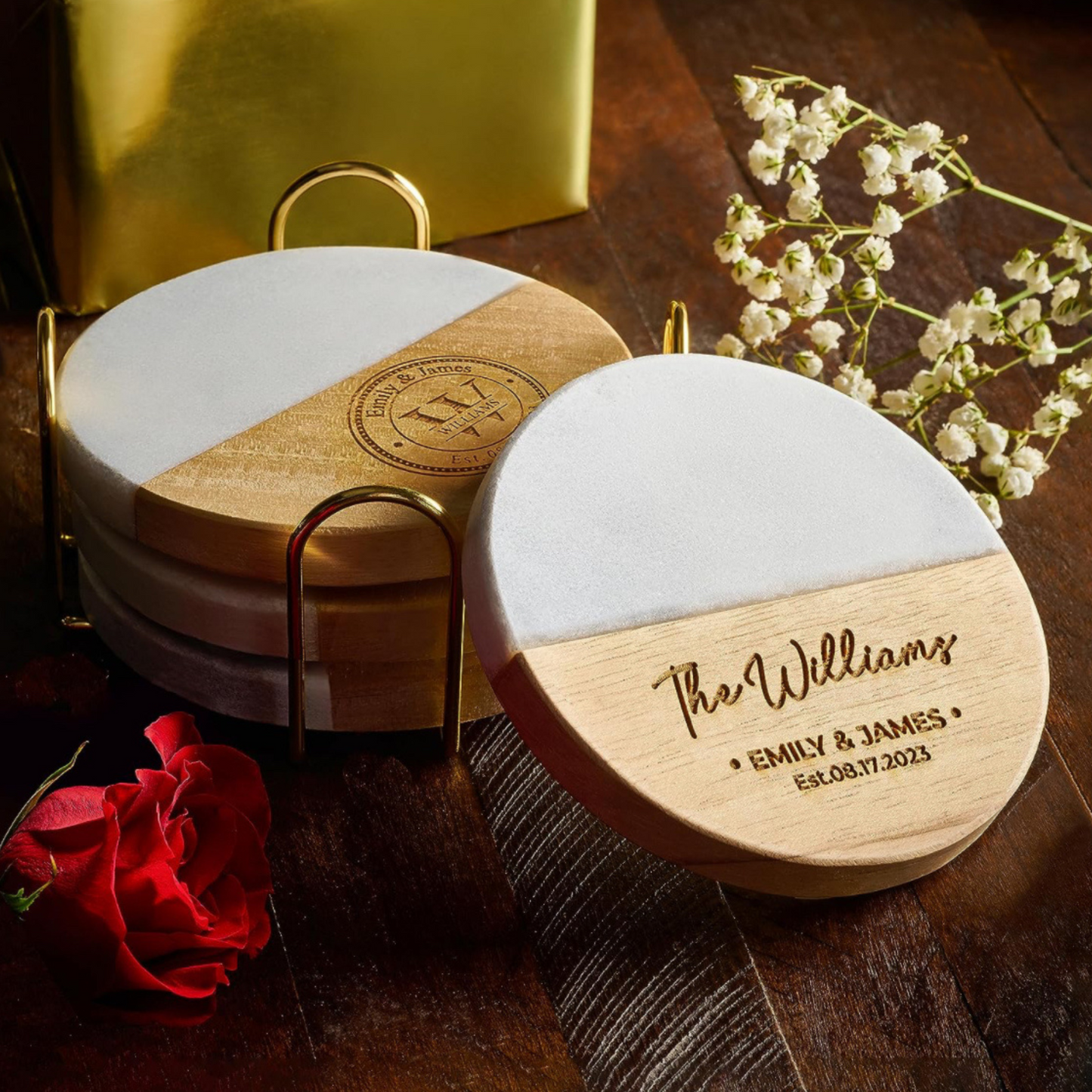 Wood & Marble Coasters