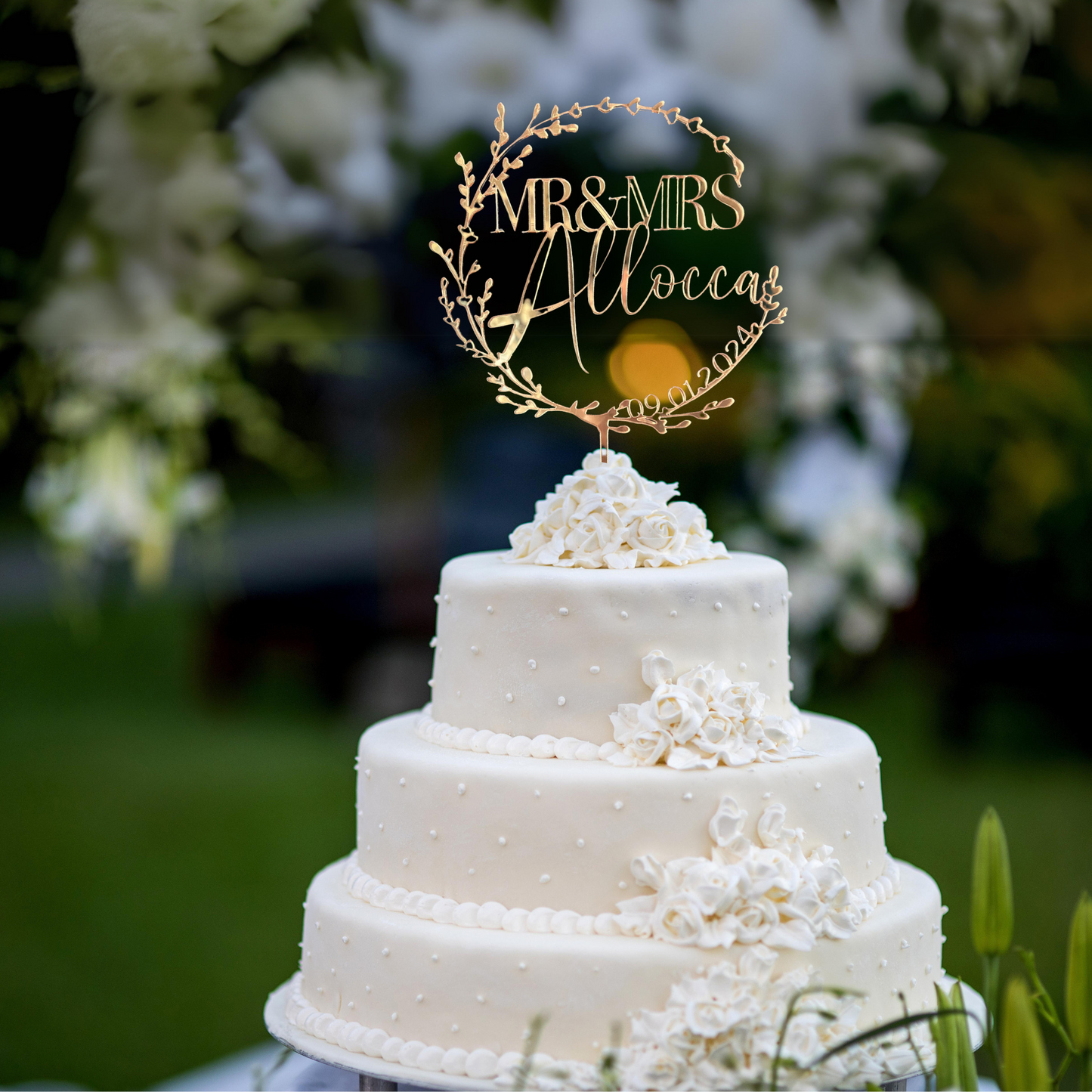 Wedding Cake Topper ~ Acrylic Mr & Mrs. Wedding