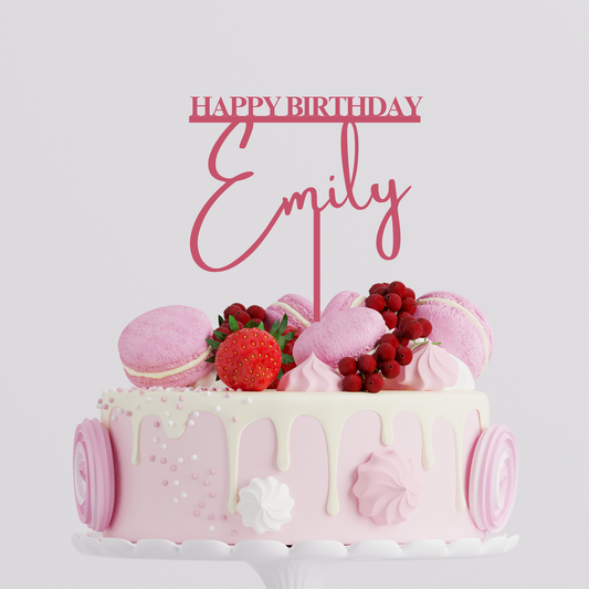 Cake Topper ~ Acrylic Birthday