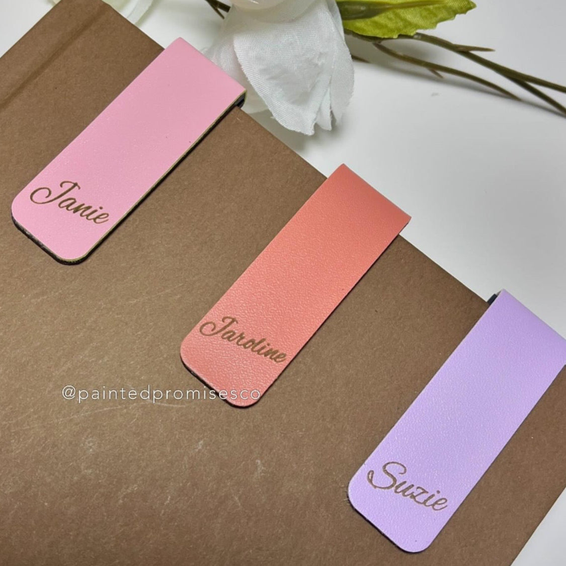 Bookmarks ~ Engraved magnetic Shimmer