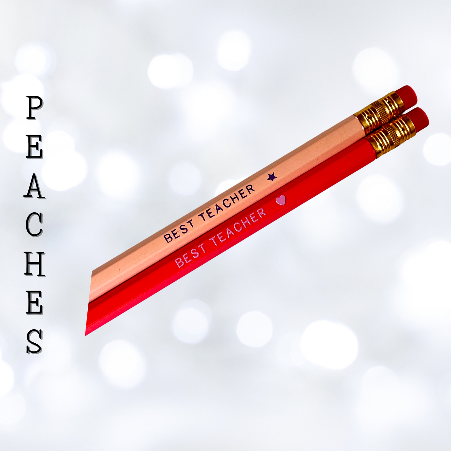Personalized Color Foil Stamped Pencils