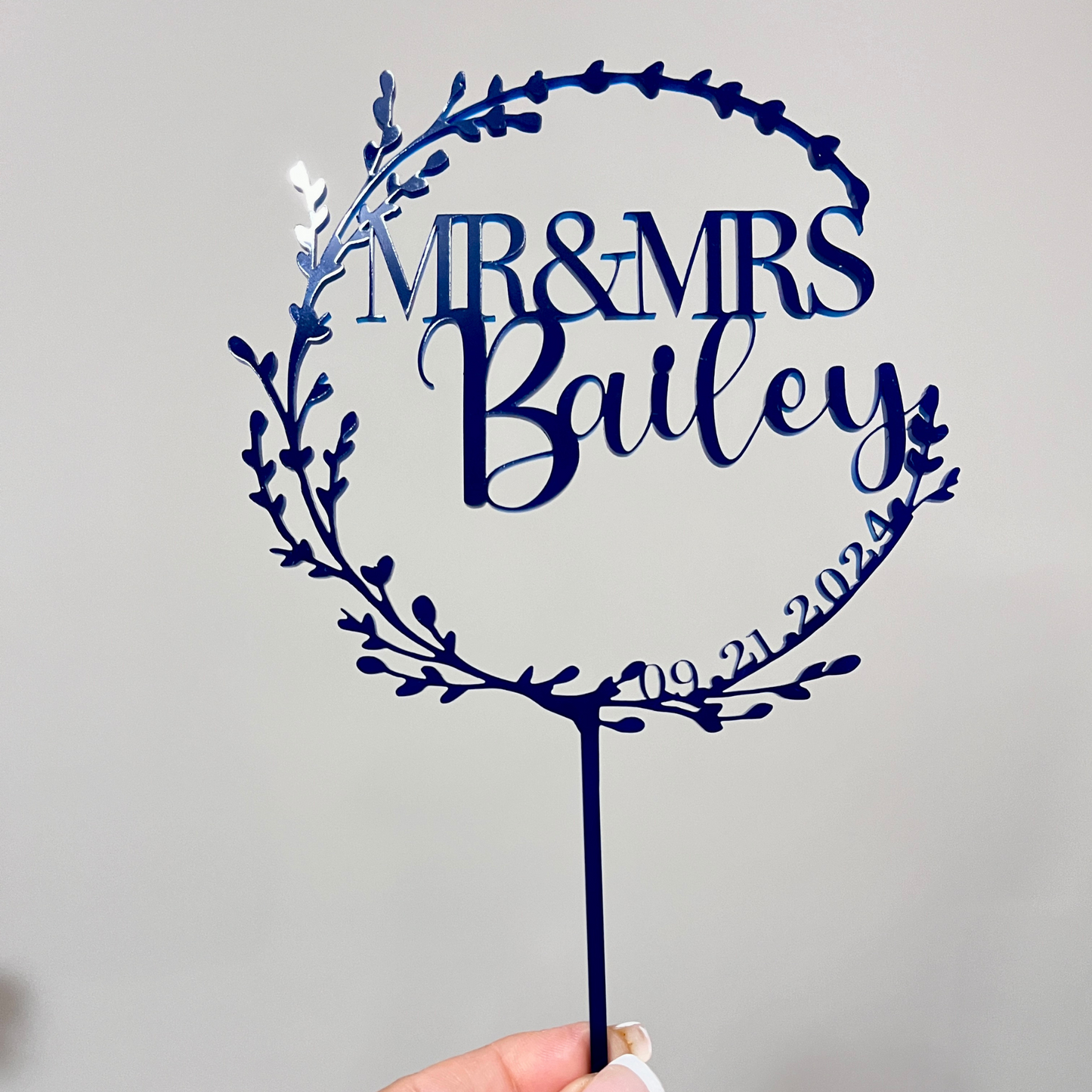 Wedding Cake Topper ~ Acrylic Mr & Mrs. Wedding