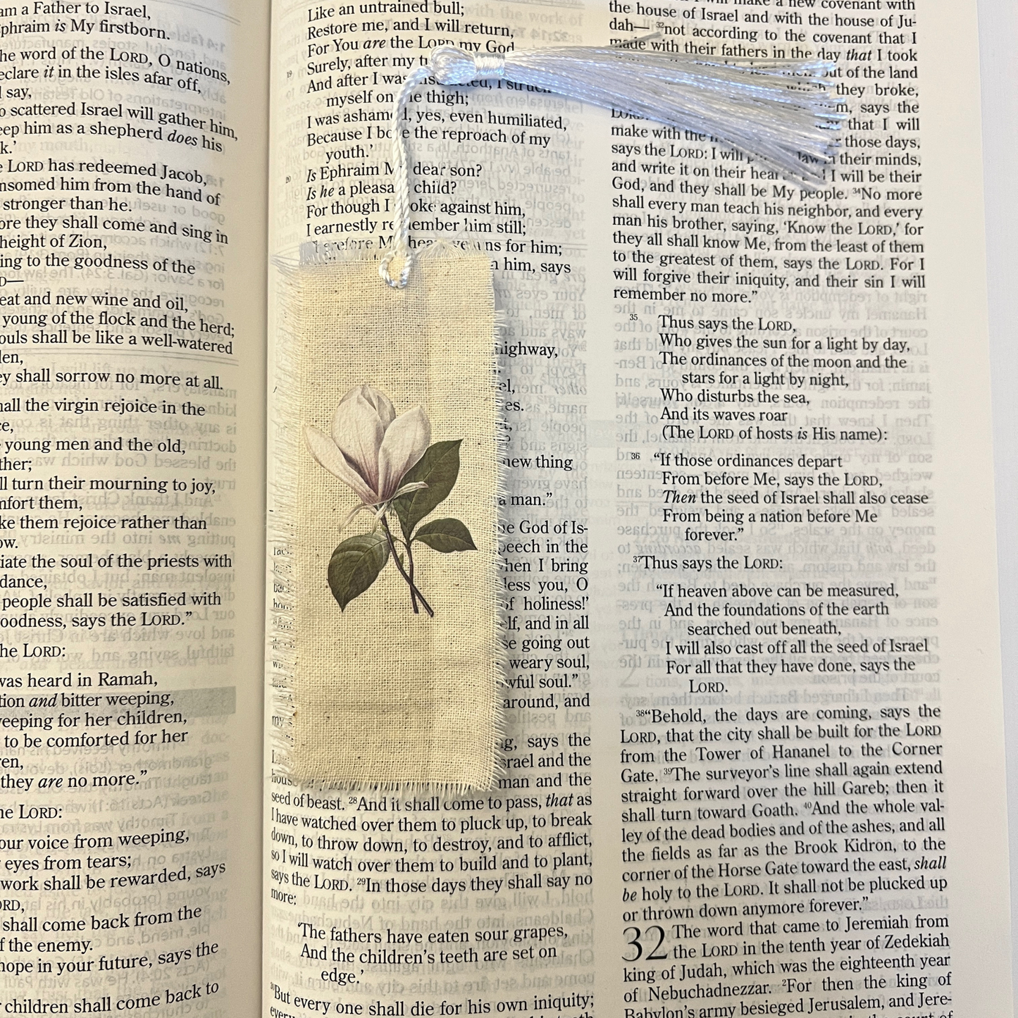 Linen Bookmarks