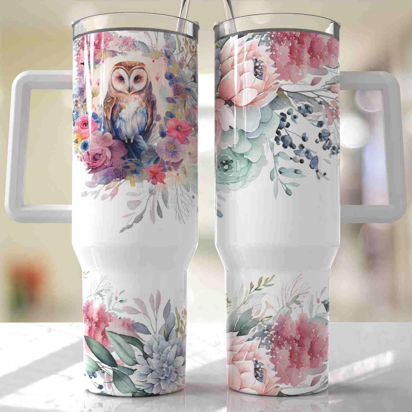 Tumblers ~ Stanley Style 40 oz with Handle