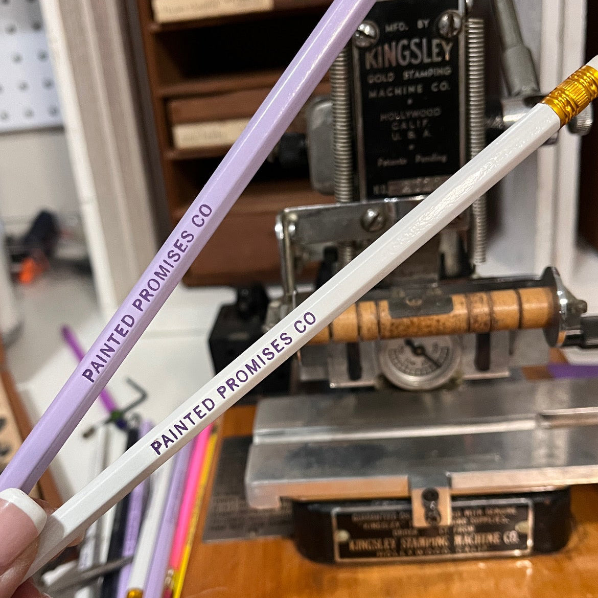 Personalized Color Foil Stamped Pencils
