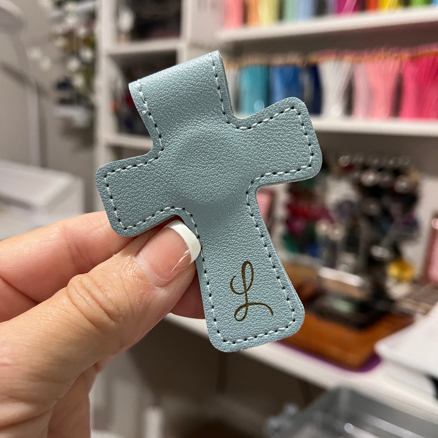 Magnetic Cross Bookmark, Personalized Magnetic Book Accessory.