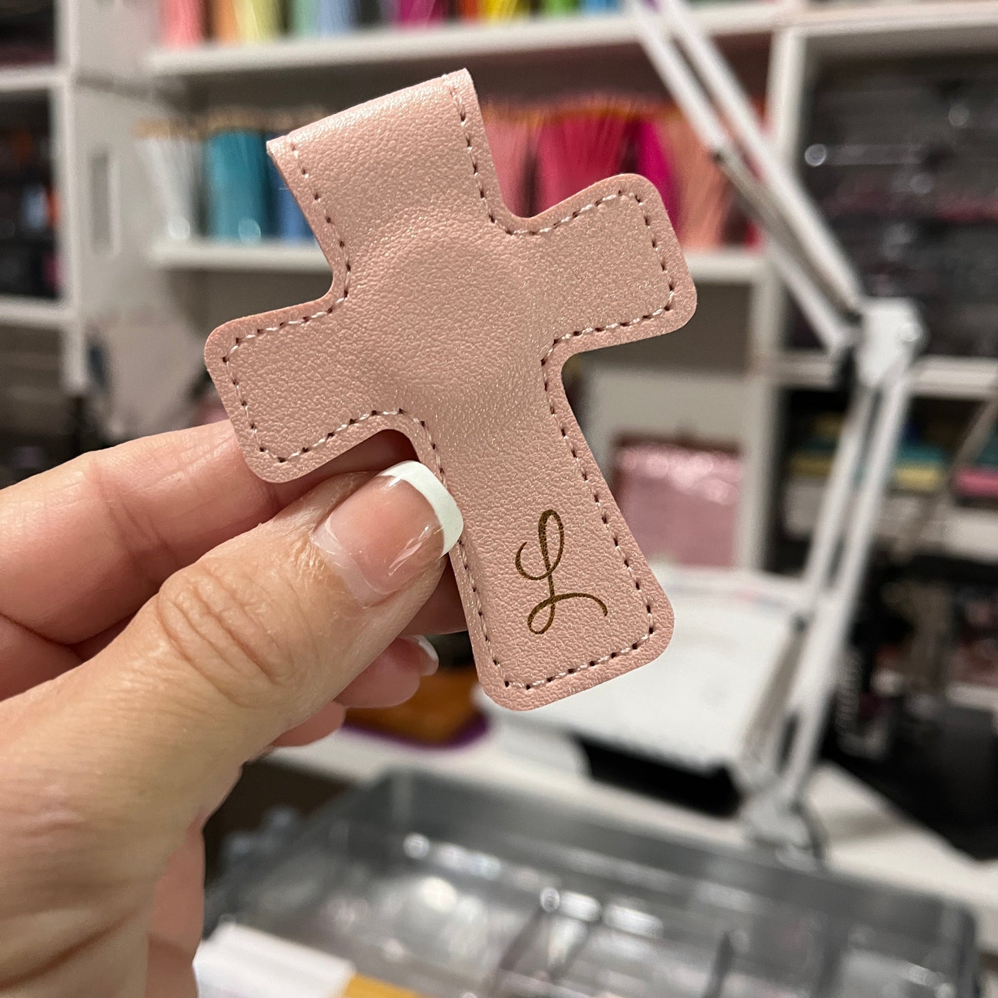 Magnetic Cross Bookmark, Personalized Magnetic Book Accessory.
