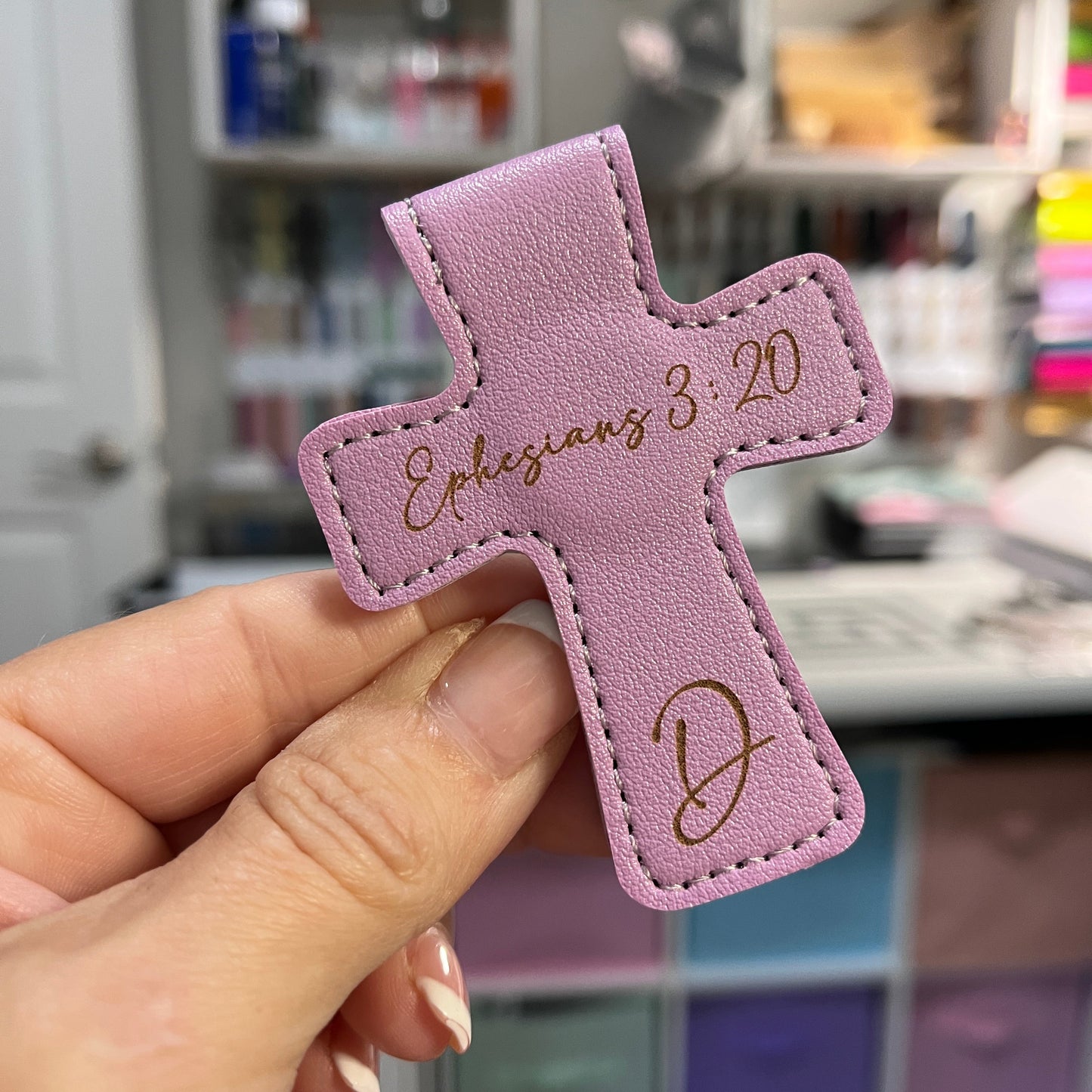 Magnetic Cross Bookmark, Personalized Magnetic Book Accessory.
