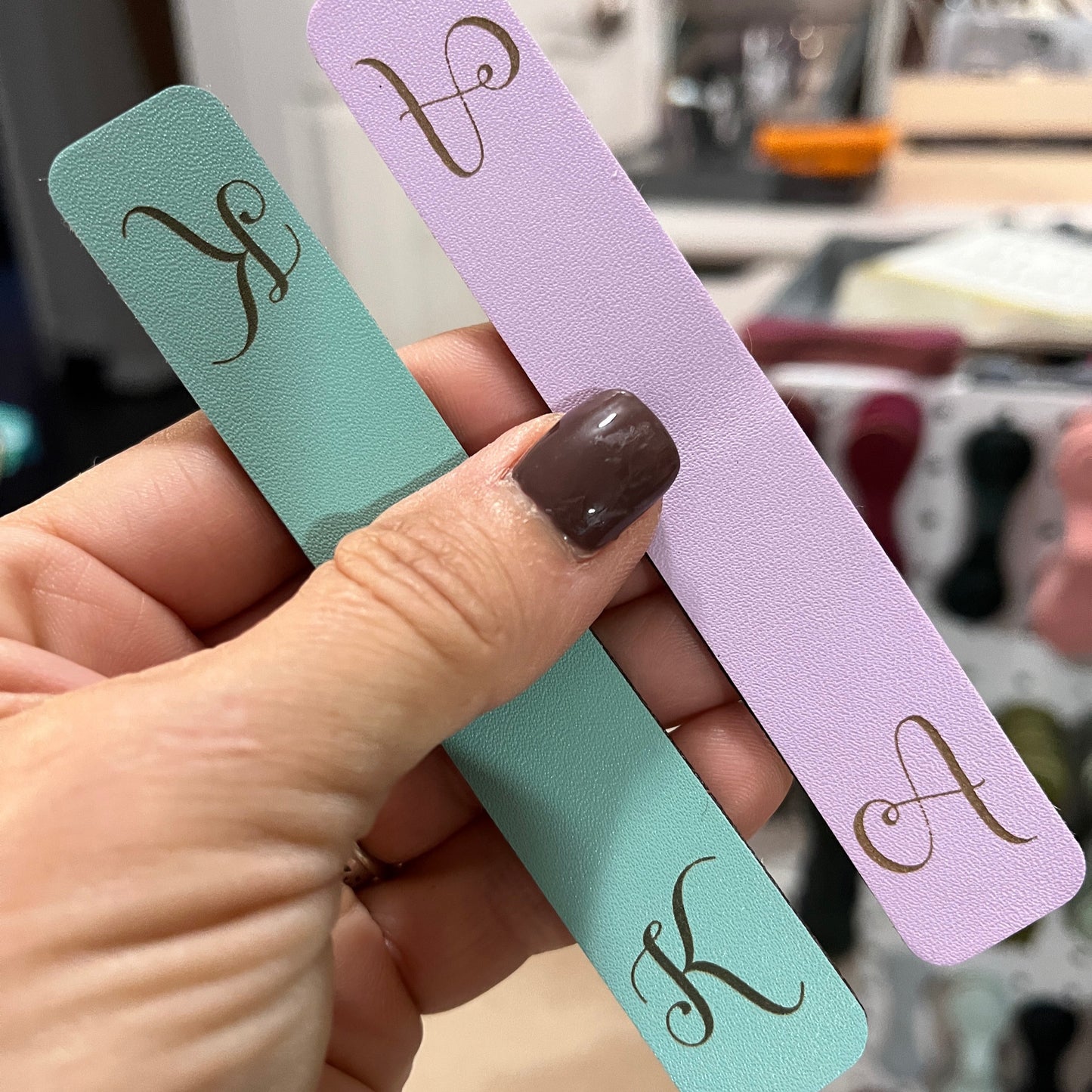 Bookmarks ~ Engraved magnetic Shimmer