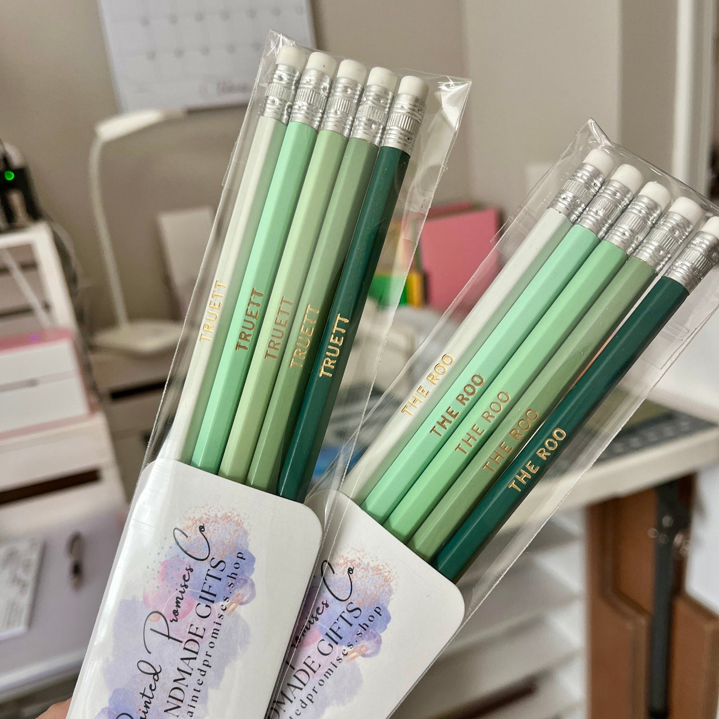 Personalized Color Foil Stamped Pencils