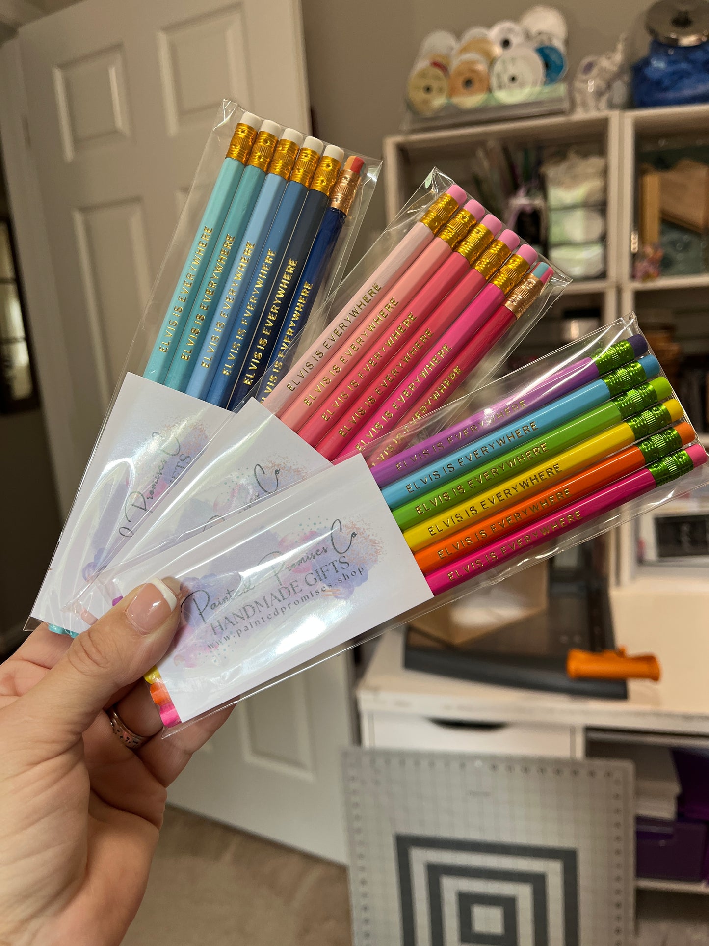 Pencils ~ Personalized Custom Engraved in 30+ Color Choices.
