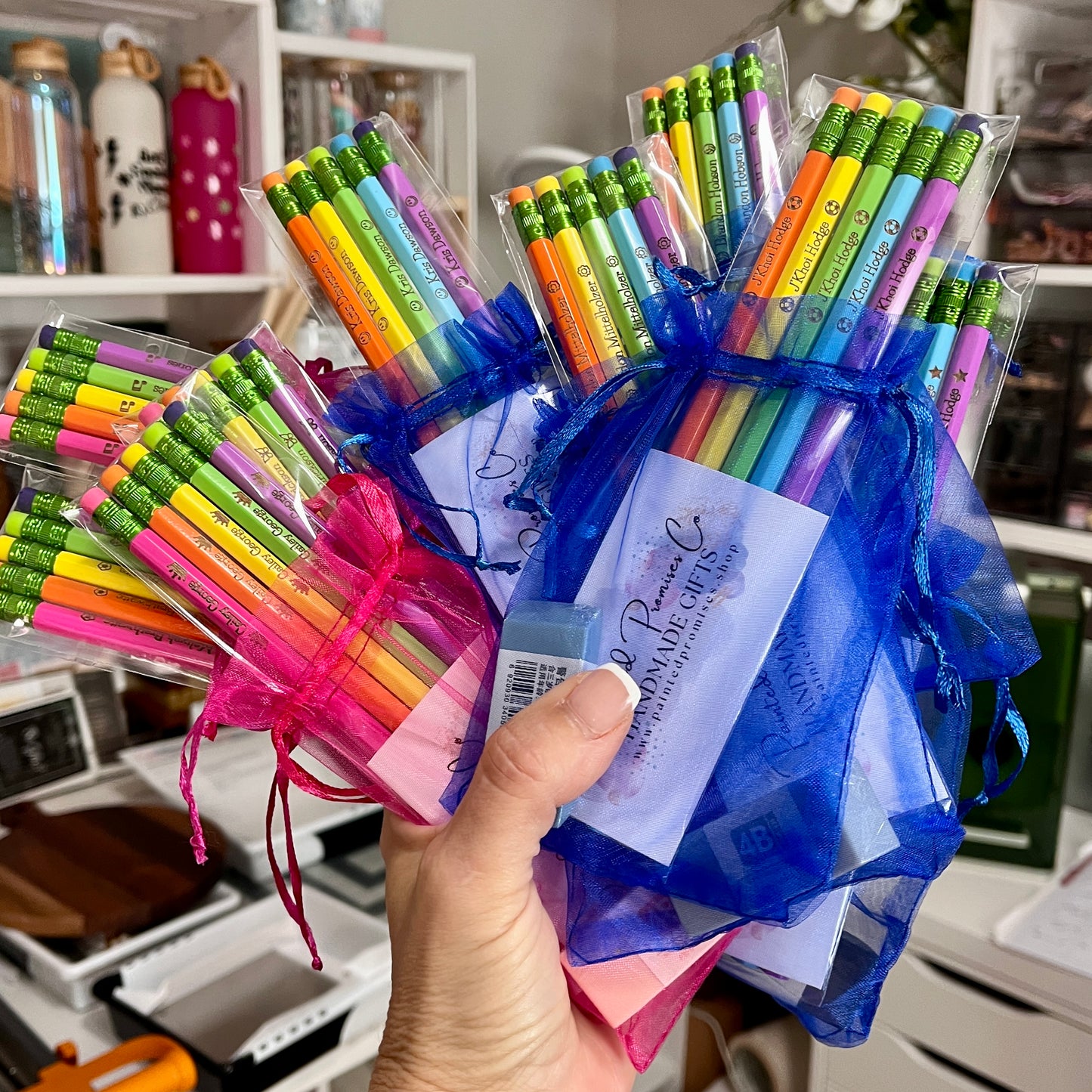 Pencils ~ Personalized Custom Engraved in 30+ Color Choices.