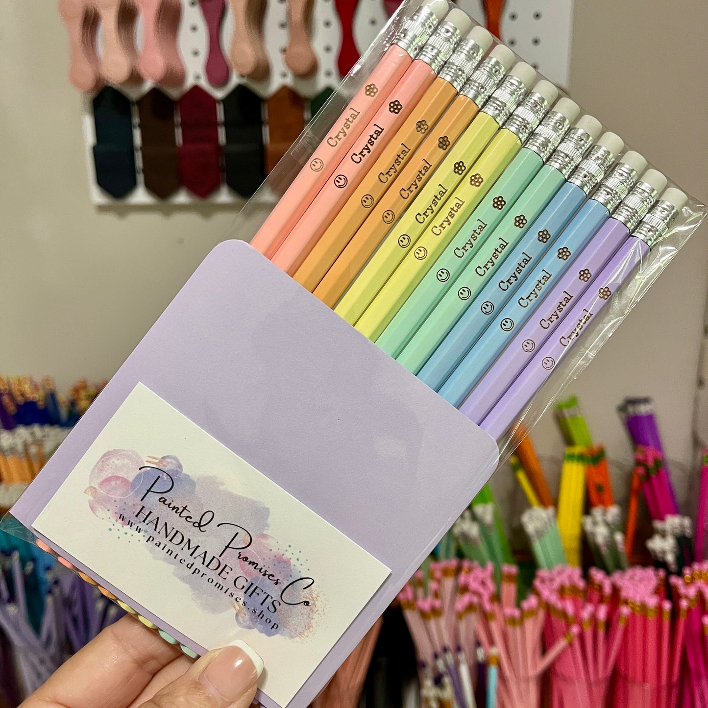 Pencils ~ Personalized Engraved in 30+ Color Choices.