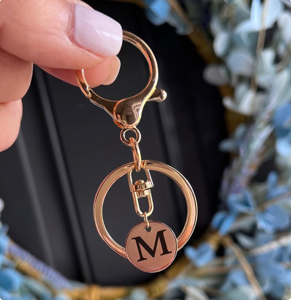 Key Chain ~ Stainless Steel Round Custom