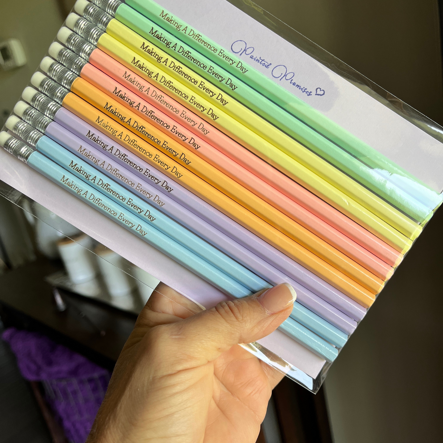 Pencils ~ Personalized Custom Engraved in 30+ Color Choices.