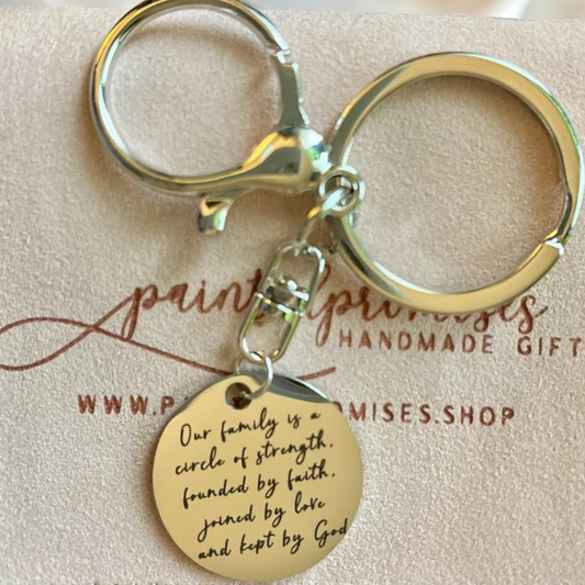 Key Chain ~ Stainless Steel Round Custom