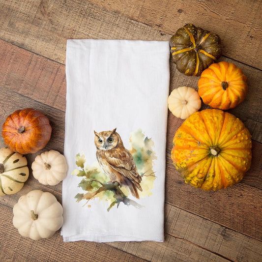 Fall Time Tea Towels, Flour Sack Kitchen Towels