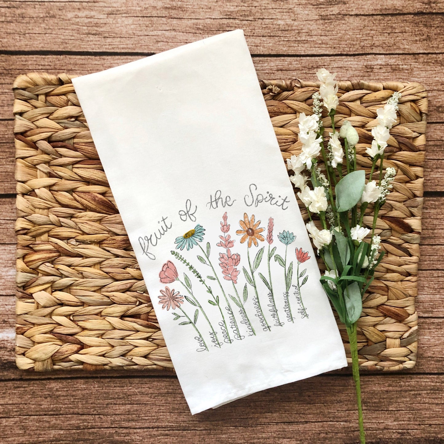 Spring Tea Towels, Kitchen decor, Flour sack towels, hostess gifts, house warming gift towels, Seasonal decor, super absorbent.