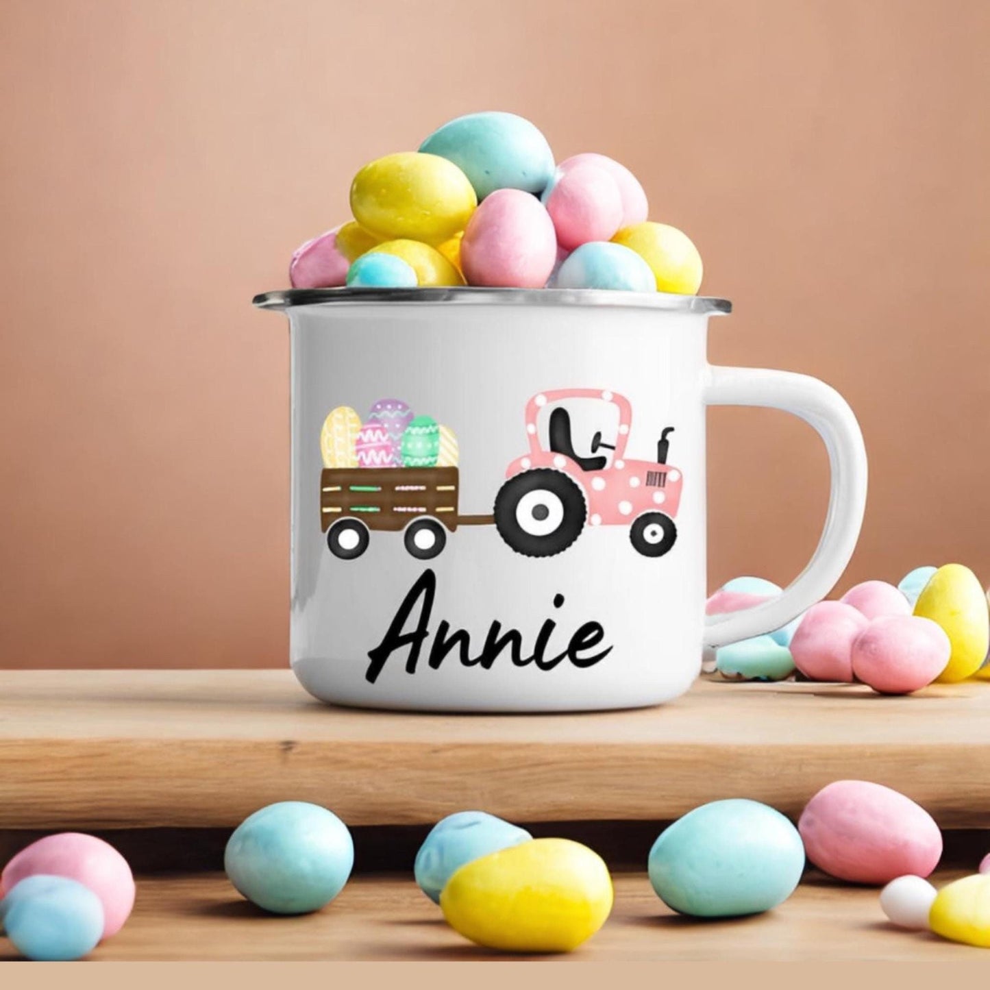 Custom Enamel Camp Mug ~ Add Your Name to any design. Perfect Gift for all ages with three size options.