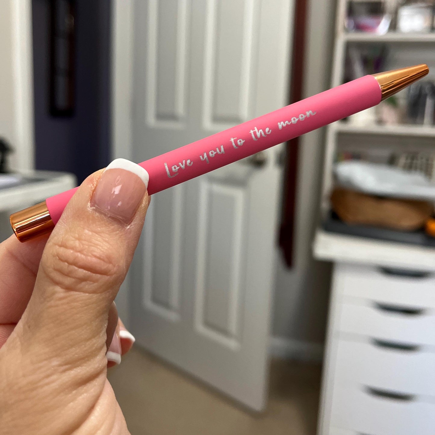 Pens Engraved~ Push Top Click Action. Personalized Luxurious Soft Touch Ballpoint Pens, Fancy Custom Pen, Gifts, Back to School, Merchandise