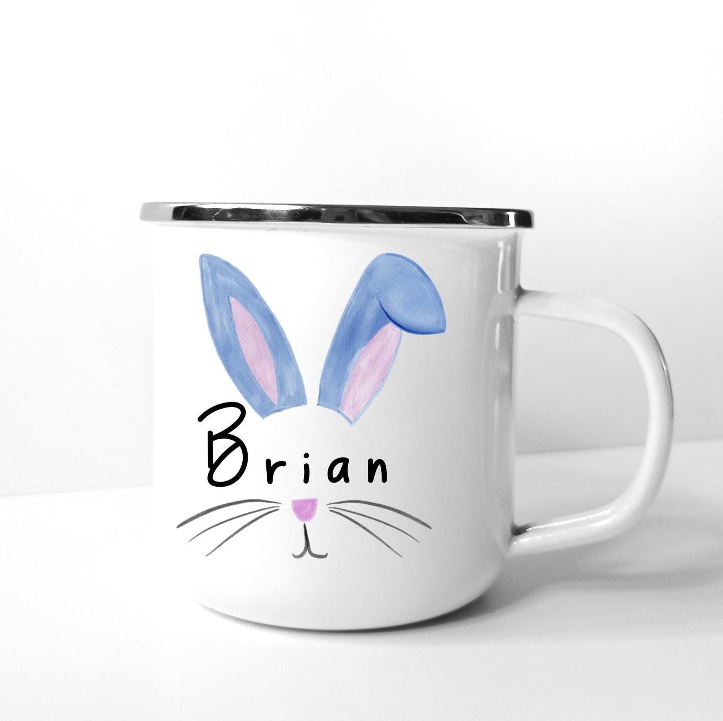 Custom Enamel Camp Mug ~ Add Your Name to any design. Perfect Gift for all ages with three size options.