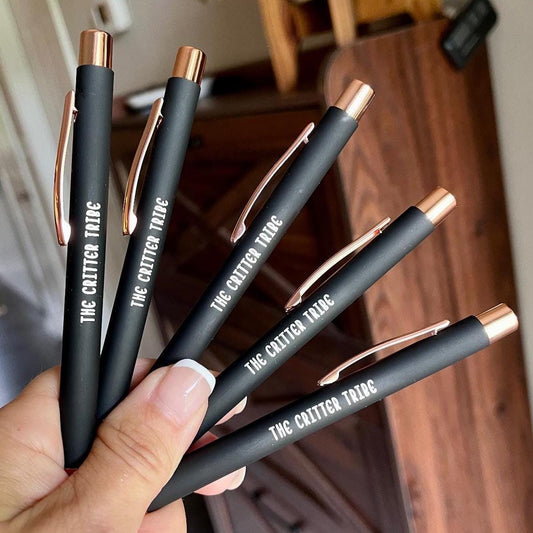 Pens Engraved~ Push Top Click Action. Personalized Luxurious Soft Touch Ballpoint Pens, Fancy Custom Pen, Gifts, Back to School, Merchandise