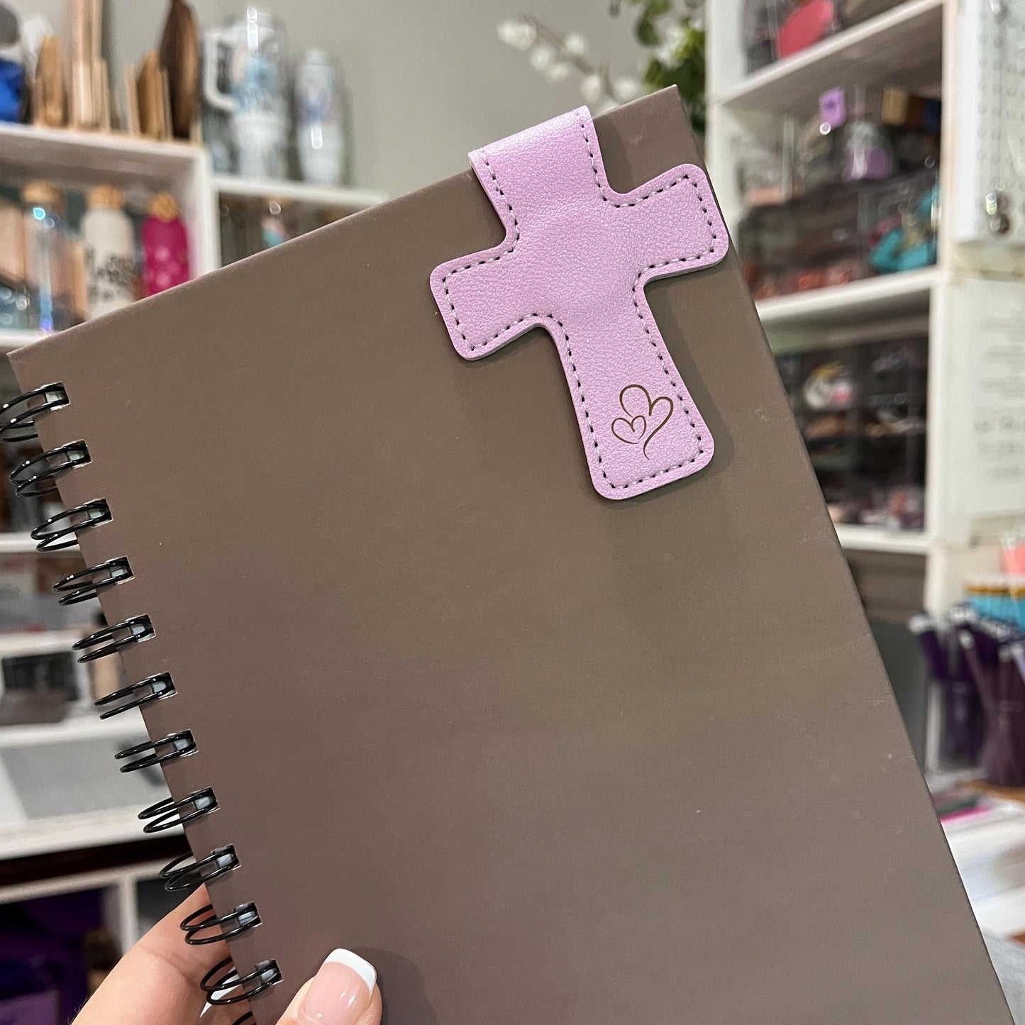 Magnetic Cross Bookmark, Personalized Magnetic Book Accessory.