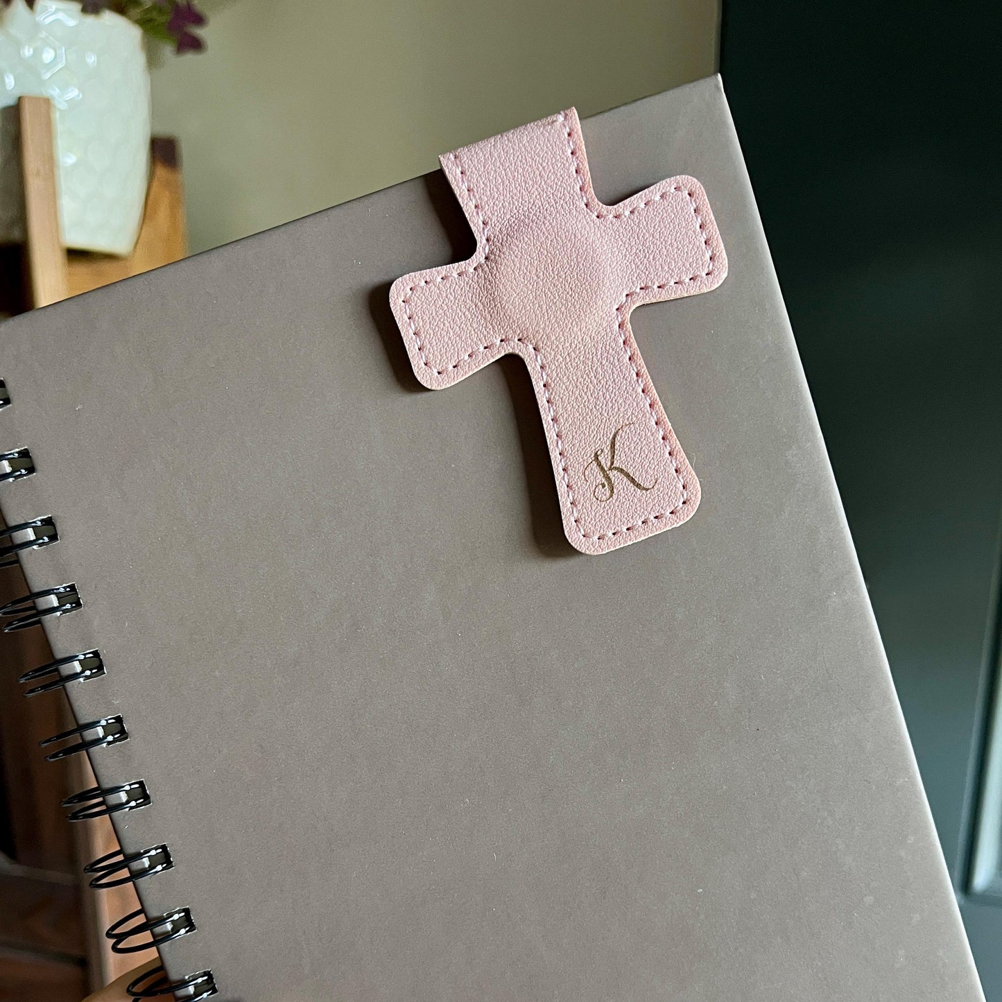 Magnetic Cross Bookmark, Personalized Magnetic Book Accessory.