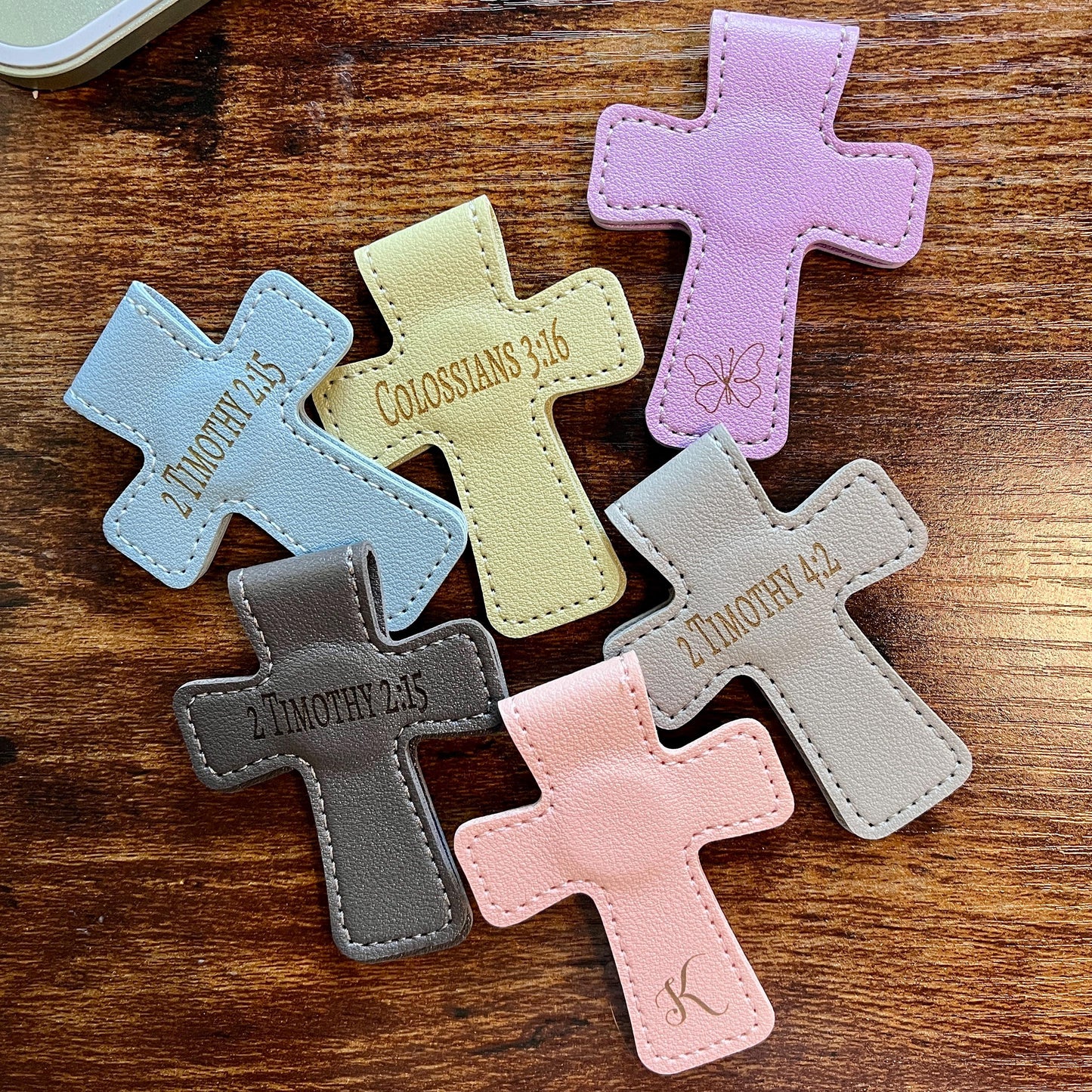 Magnetic Cross Bookmark, Personalized Magnetic Book Accessory.