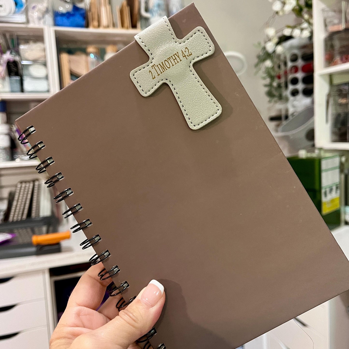 Magnetic Cross Bookmark, Personalized Magnetic Book Accessory.