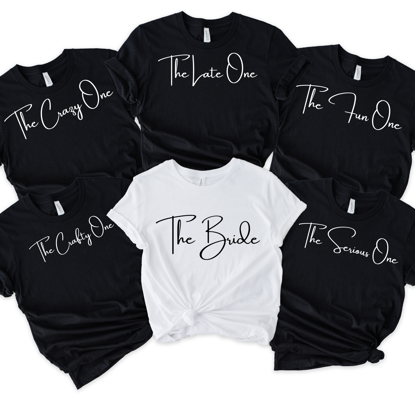 Bridal Party Group Tees set of 6
