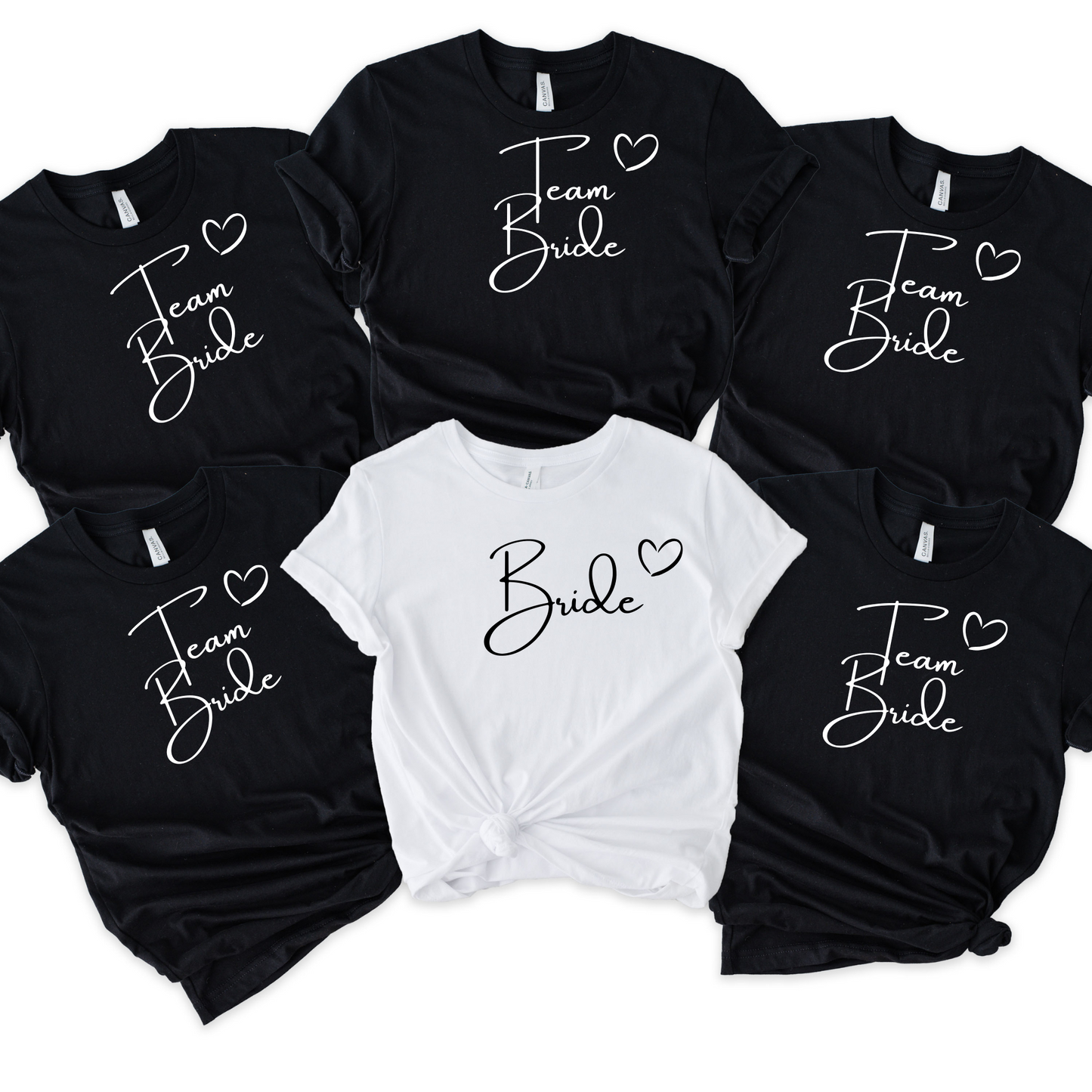 Bridal Party Group Tees set of 6