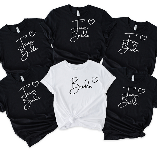 Bridal Party Group Tees set of 6