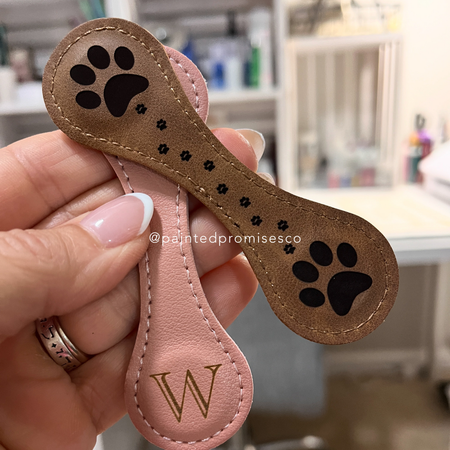 Bookmarks ~ Leather Custom Engraved magnet gifts for teachers, book lovers & friends. Choose from our designs or make your own.  20 + colors