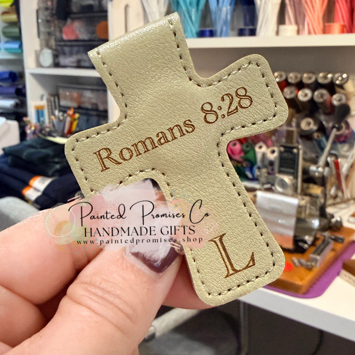 Magnetic Cross Bookmark, Personalized Magnetic Book Accessory.