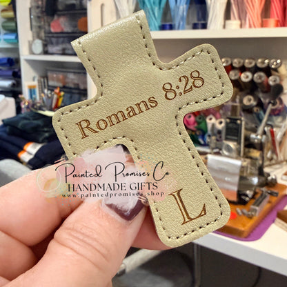 Magnetic Cross Bookmark, Personalized Magnetic Book Accessory.
