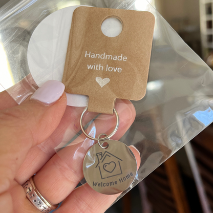 Key Chain ~ Stainless Steel Round Custom