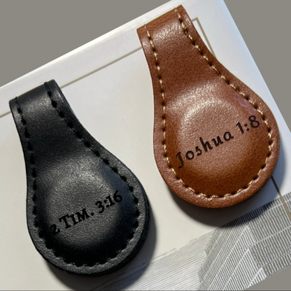 Bookmarks ~ Leather Engraved Magnetic