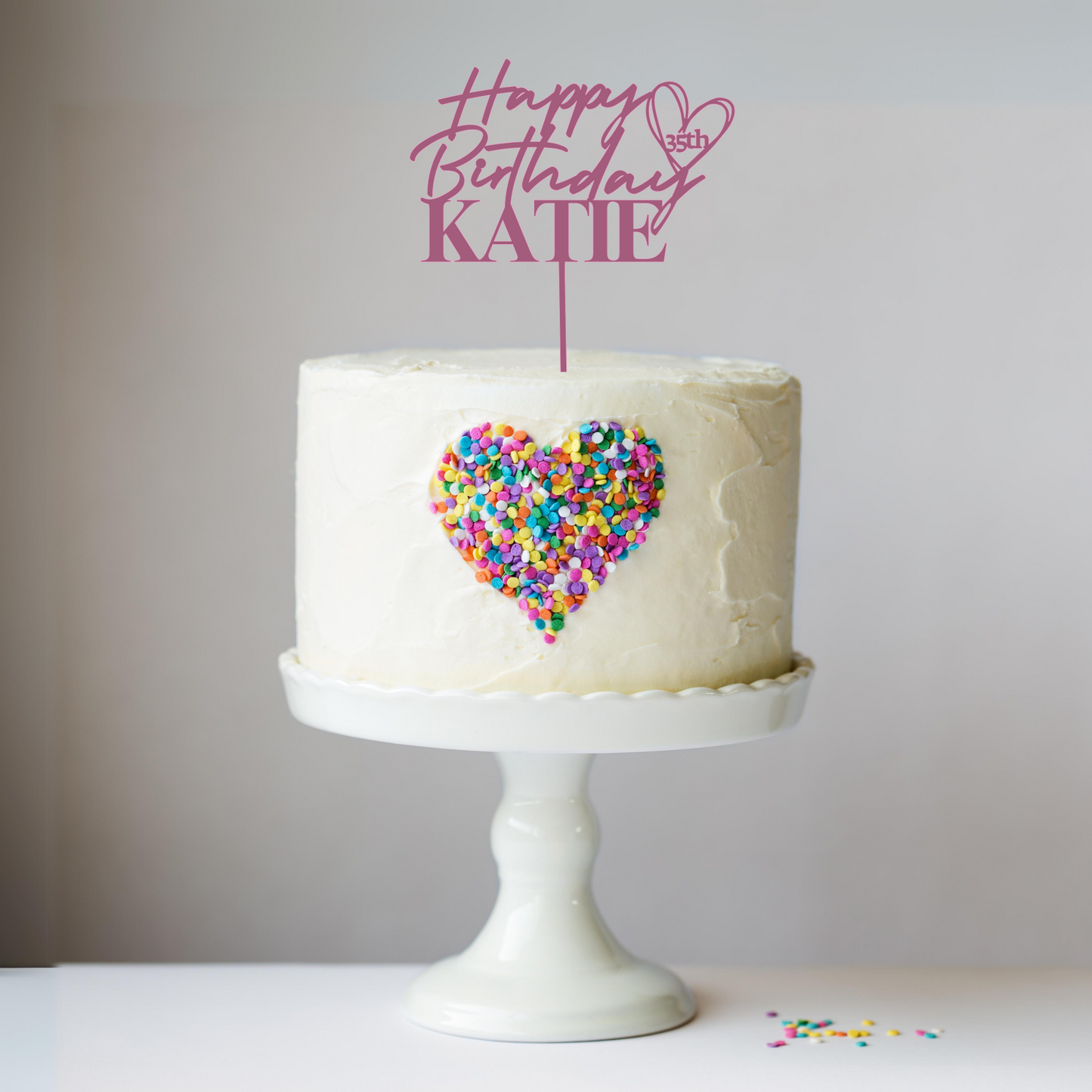 Birthday Cake Toppers ~ Acrylic Birthday Cake Topper