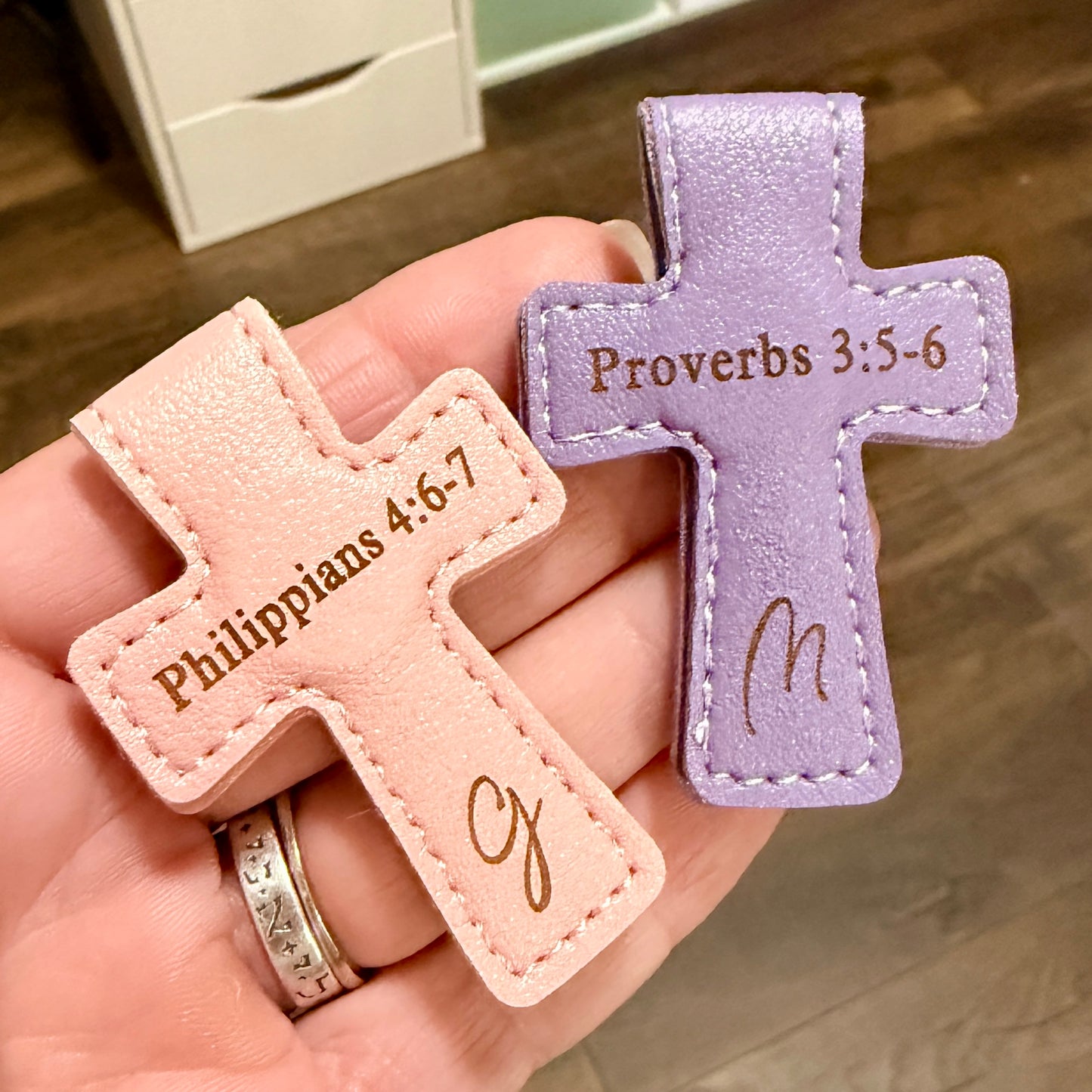 Magnetic Cross Bookmark, Personalized Magnetic Book Accessory.