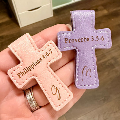 Magnetic Cross Bookmark, Personalized Magnetic Book Accessory.
