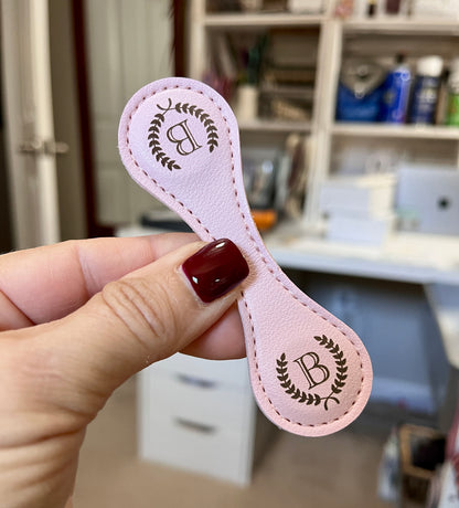 Bookmarks ~ Leather Engraved Magnetic