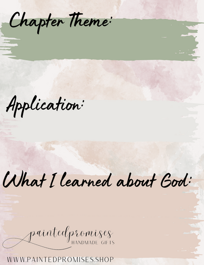 Scripture Study Sheets