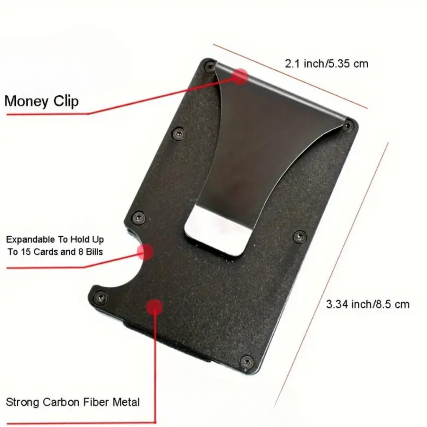 Wallet ~ RFID Blocking Metal Personalized