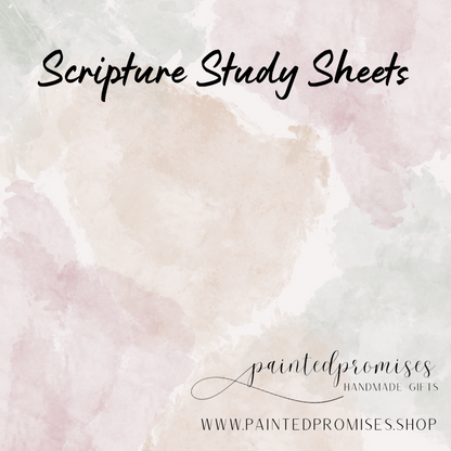 Scripture Study Sheets
