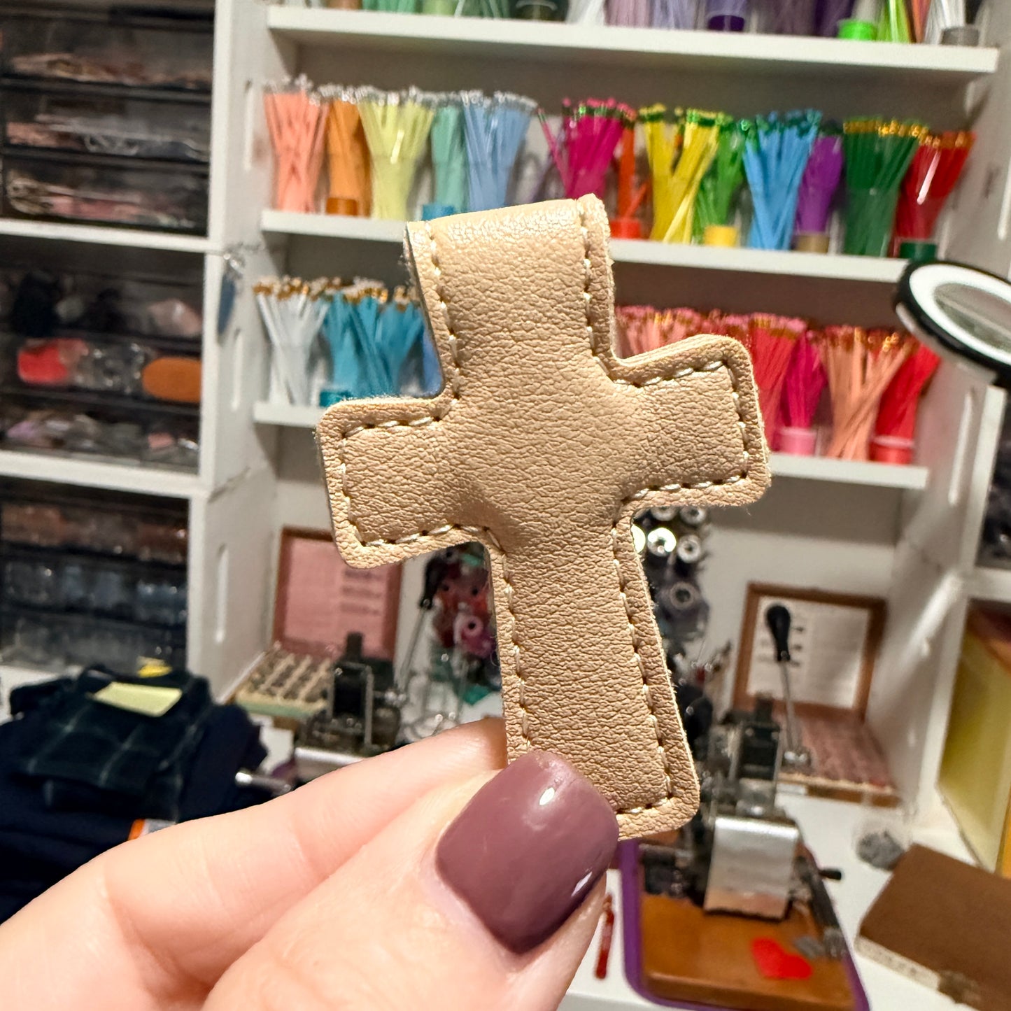 Magnetic Cross Bookmark, Personalized Magnetic Book Accessory.